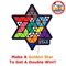 Toy of The Year Award Winning Family Board Game. 165,888 Possible Puzzles by Filling in Colored Shapes with Blockers to Complete A Star! Golden Star Twist!